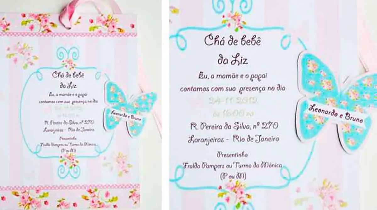 imagens de convites de cha de bebe