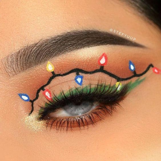 Maquiagem de Natal clássica