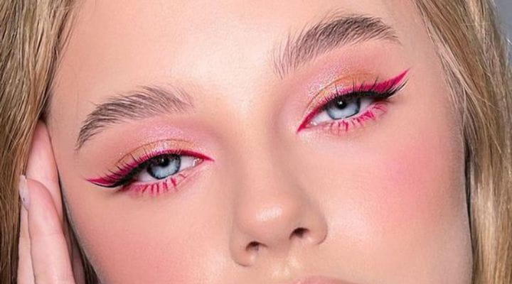 Maquiagem rosa para festa