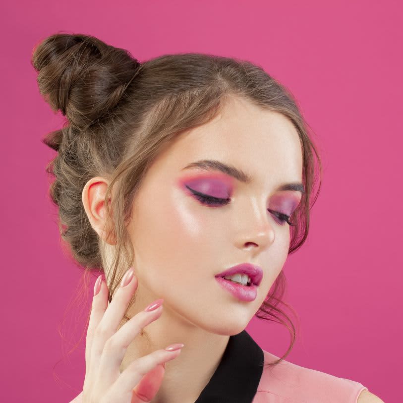 Ideias de maquiagem rosa