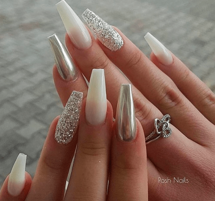 unhas peroladas ano novo