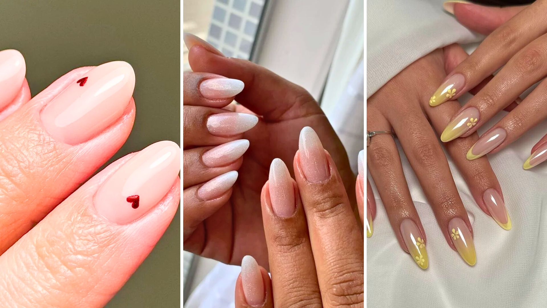 unhas delicadas amendoada