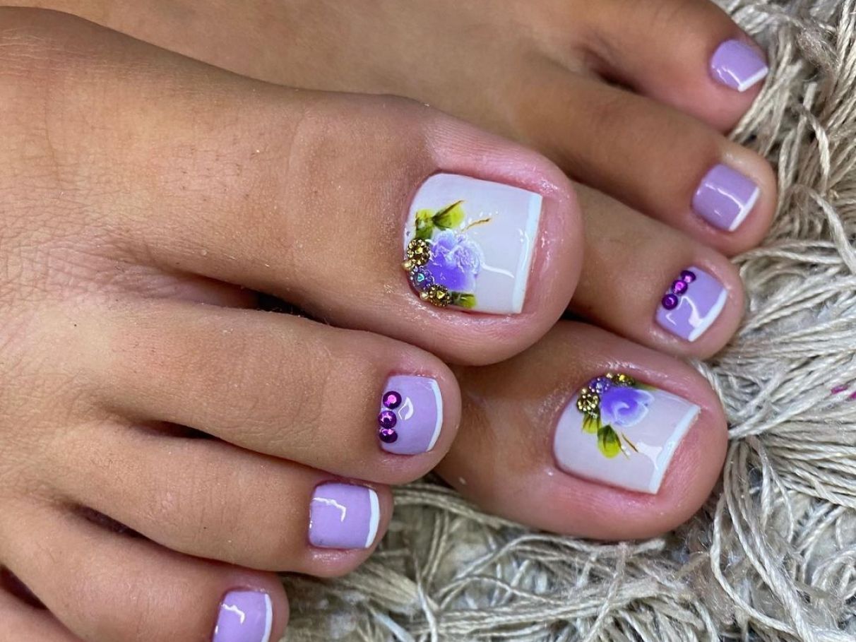 inspiração de unhas do pe
