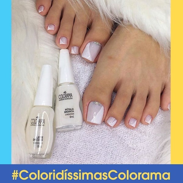 inspiração de unhas do pe