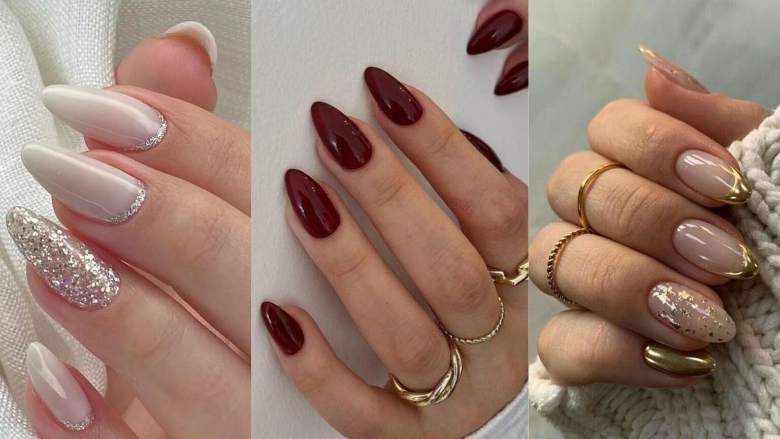 unhas com brilho discreto