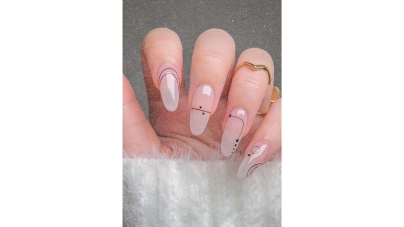 unhas de gel elegantes