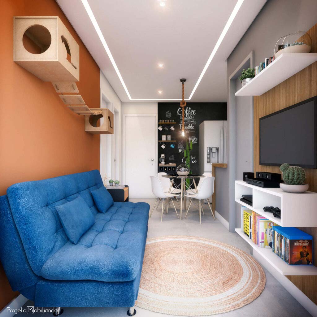 inspiração decoração sala pequena