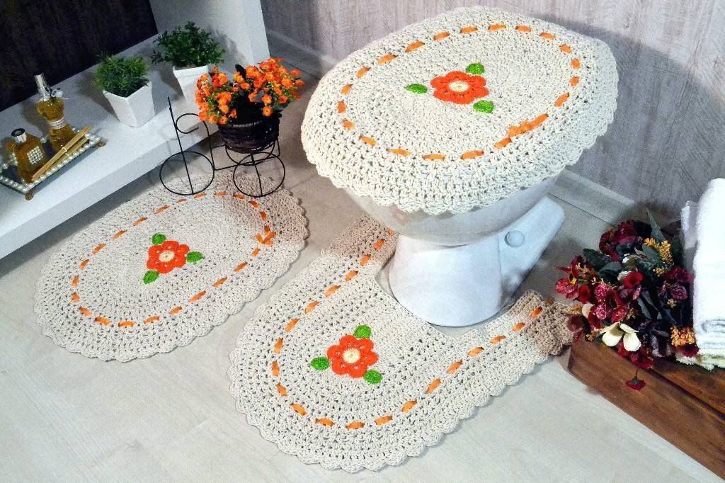 jogo de banheiro de croche