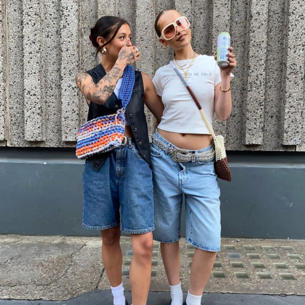 jorts feminino tendência