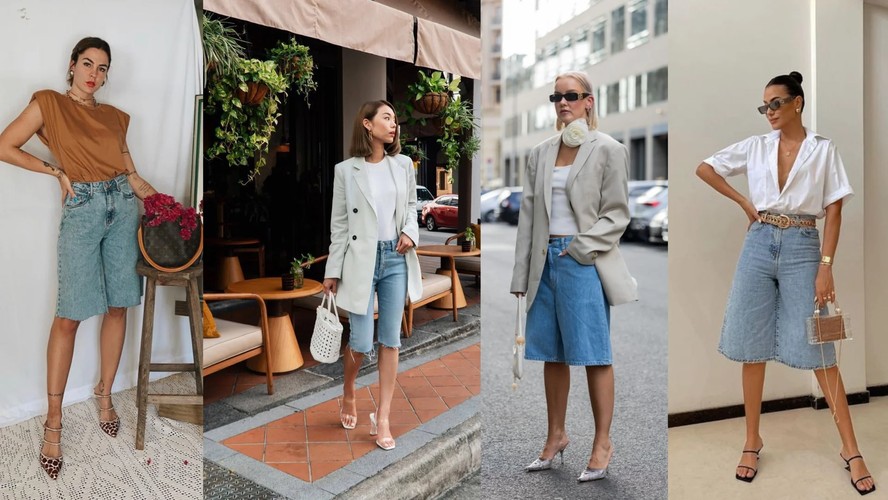 melhores looks jorts feminino para arrasar