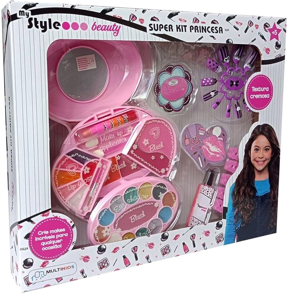 Kit de maquiagem infantil hipoalergênico