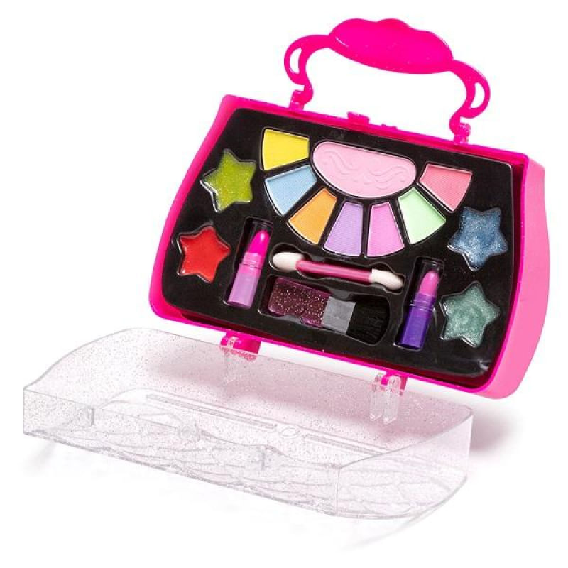 Kit de maquiagem infantil com maleta