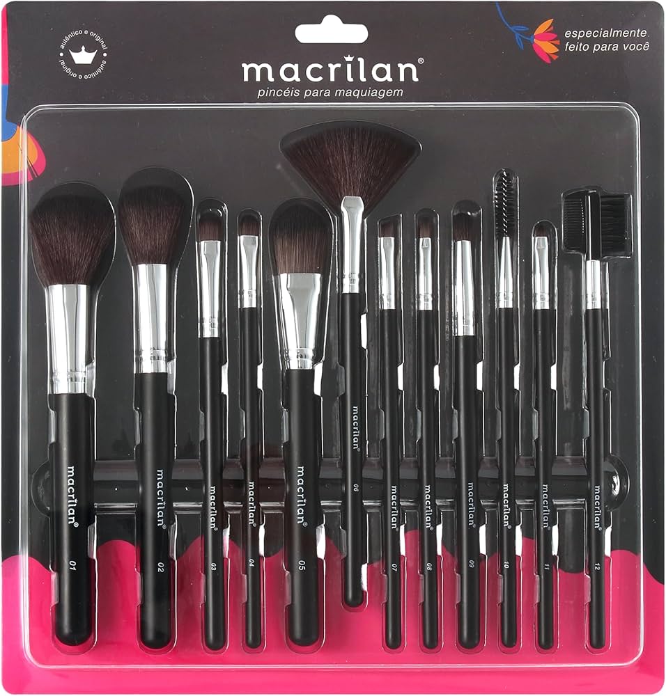 kit pincel maquiagem profissional Macrilan
