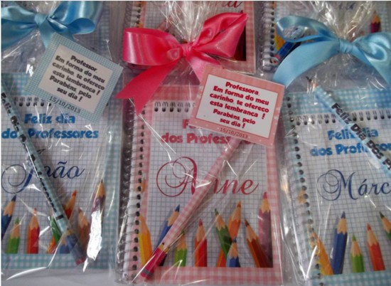 lembrancinha dia dos professores personalizada