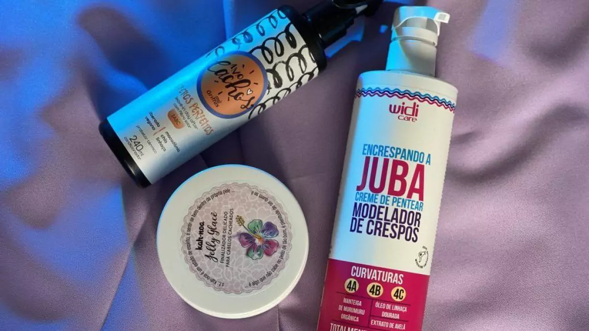 produtos para hidratação de cachos