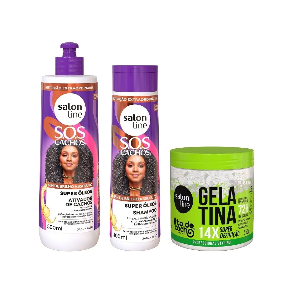 produtos para hidratação de cachos