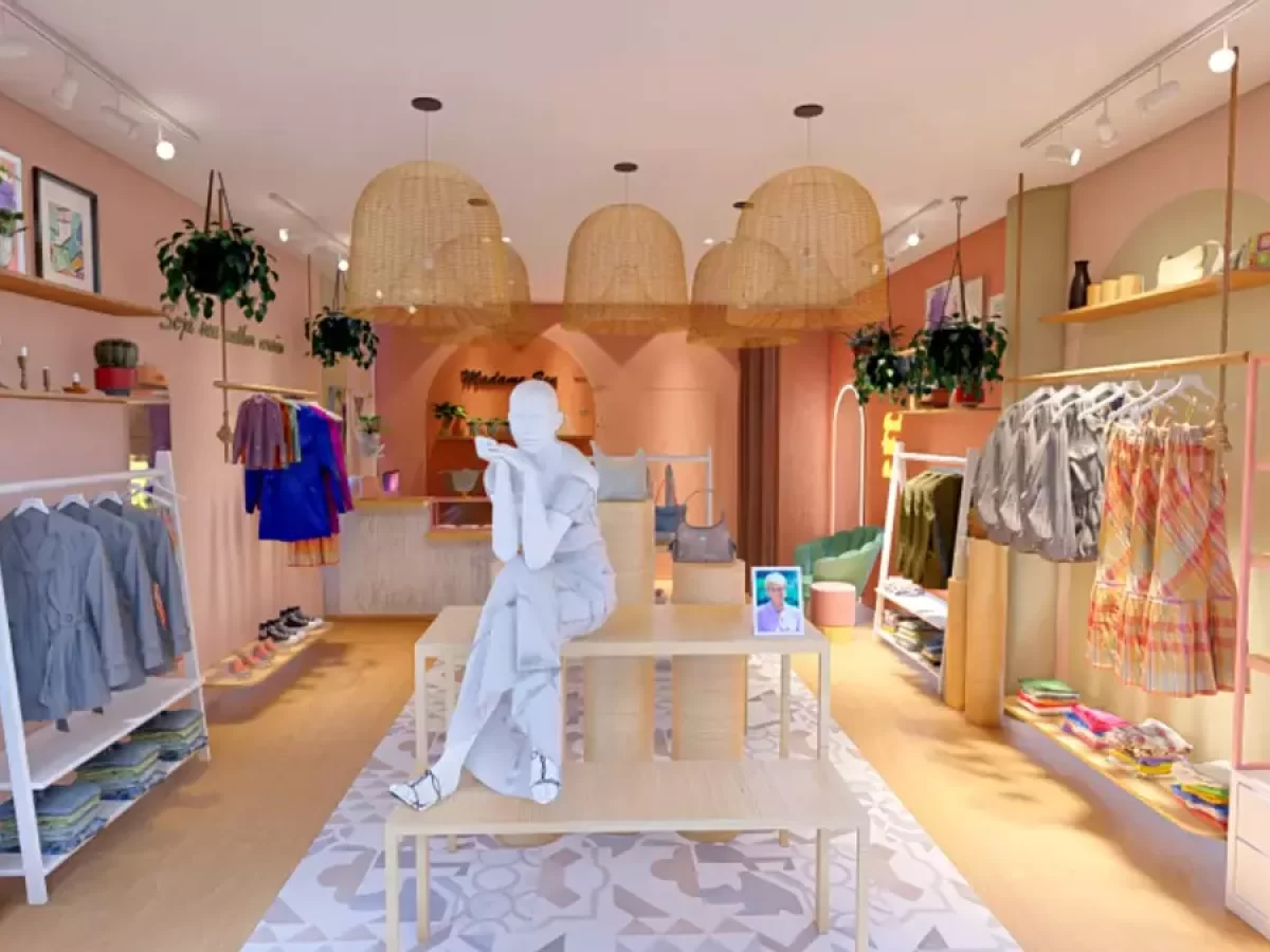 loja de roupa da moda