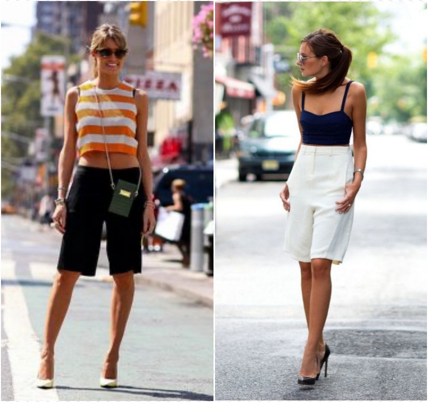 10 looks com bermuda preta feminina para arrasar