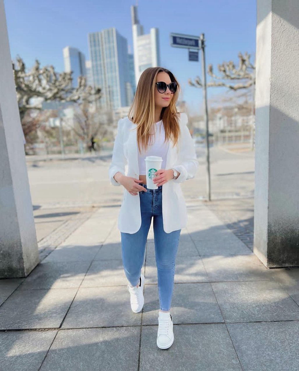 blazer branco oversized feminino