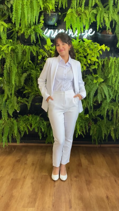 blazer branco feminino para trabalhar