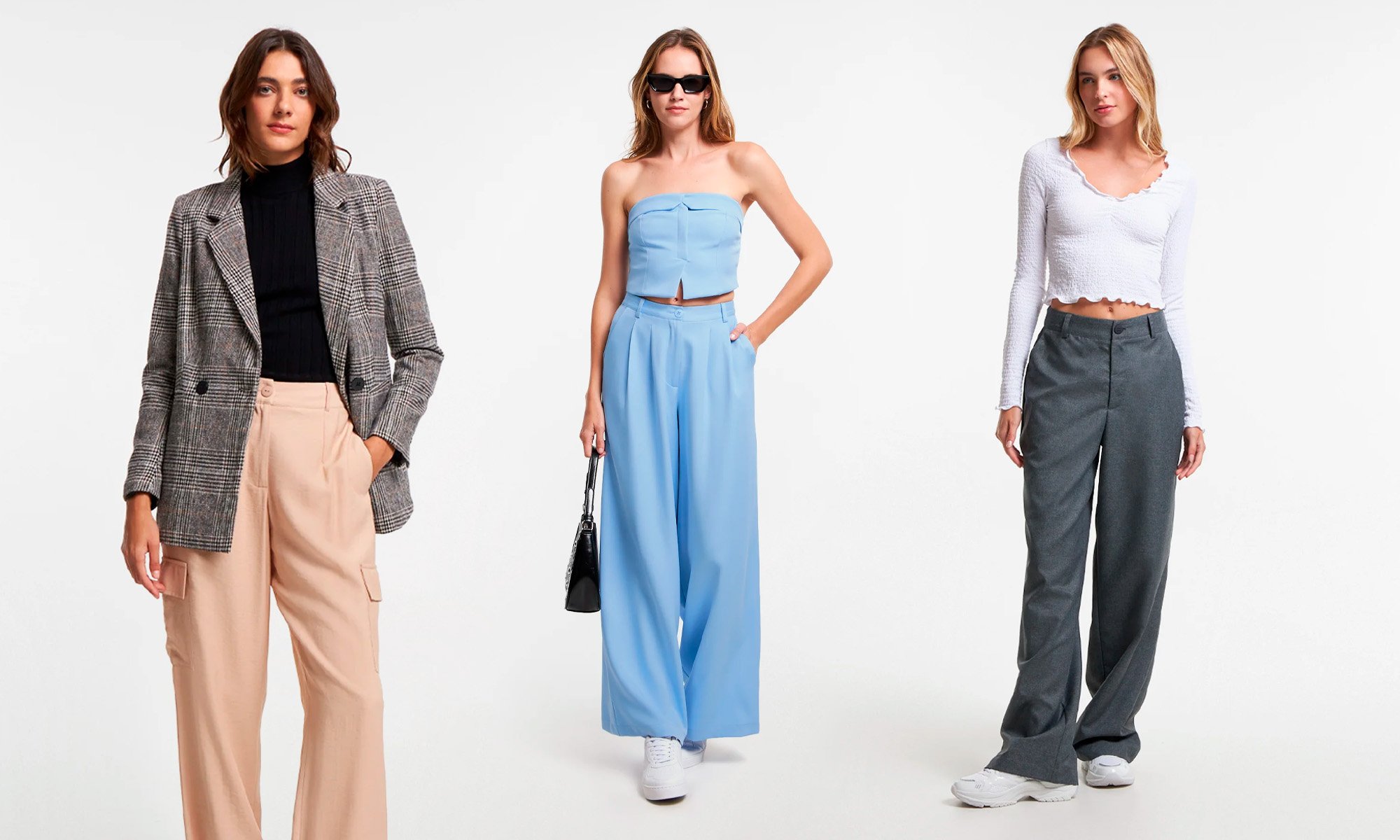 look calça de alfaiataria