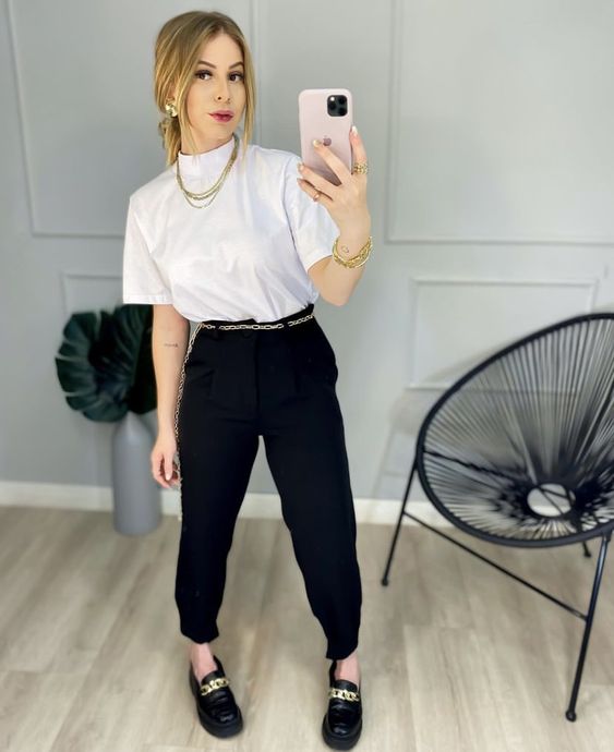 como combinar calça alfaiataria wide leg com tênis