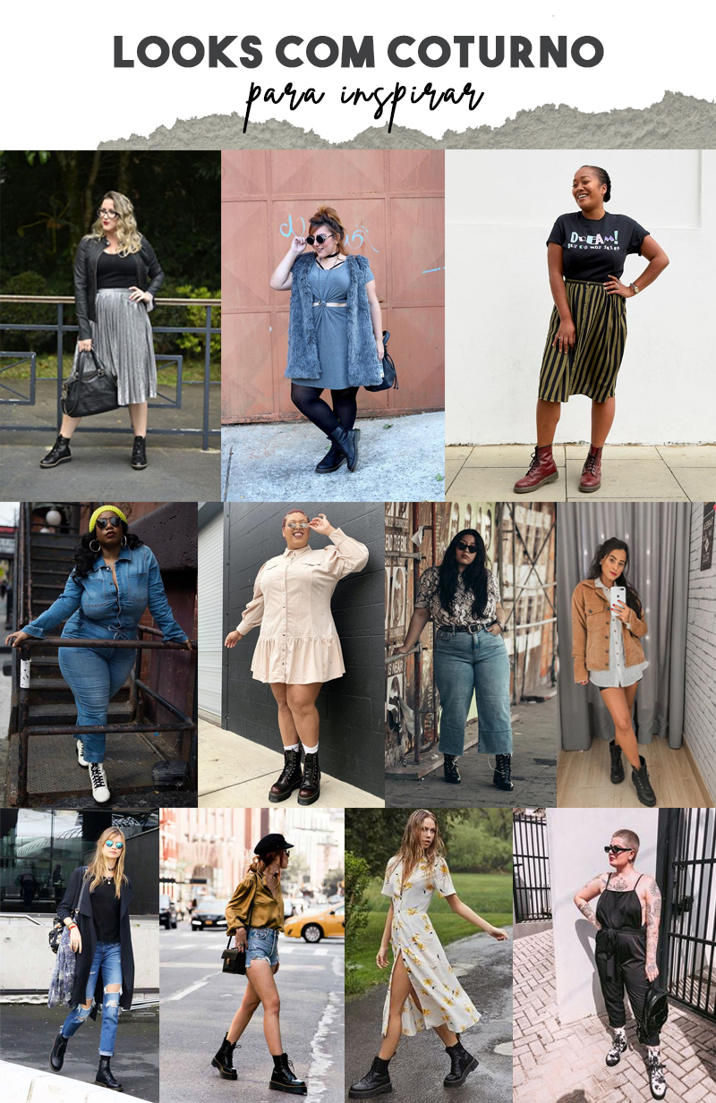 look calça jeans e coturno de salto