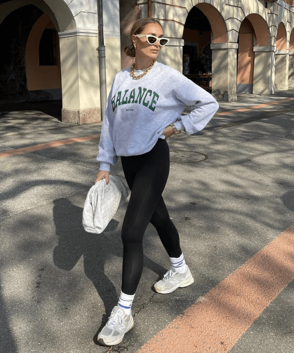 como não parecer desarrumada com legging