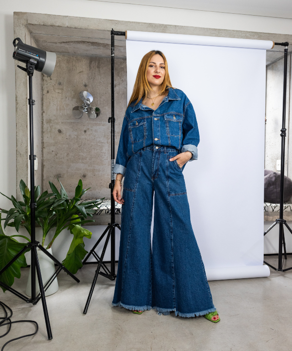 look calca pantalona jeans