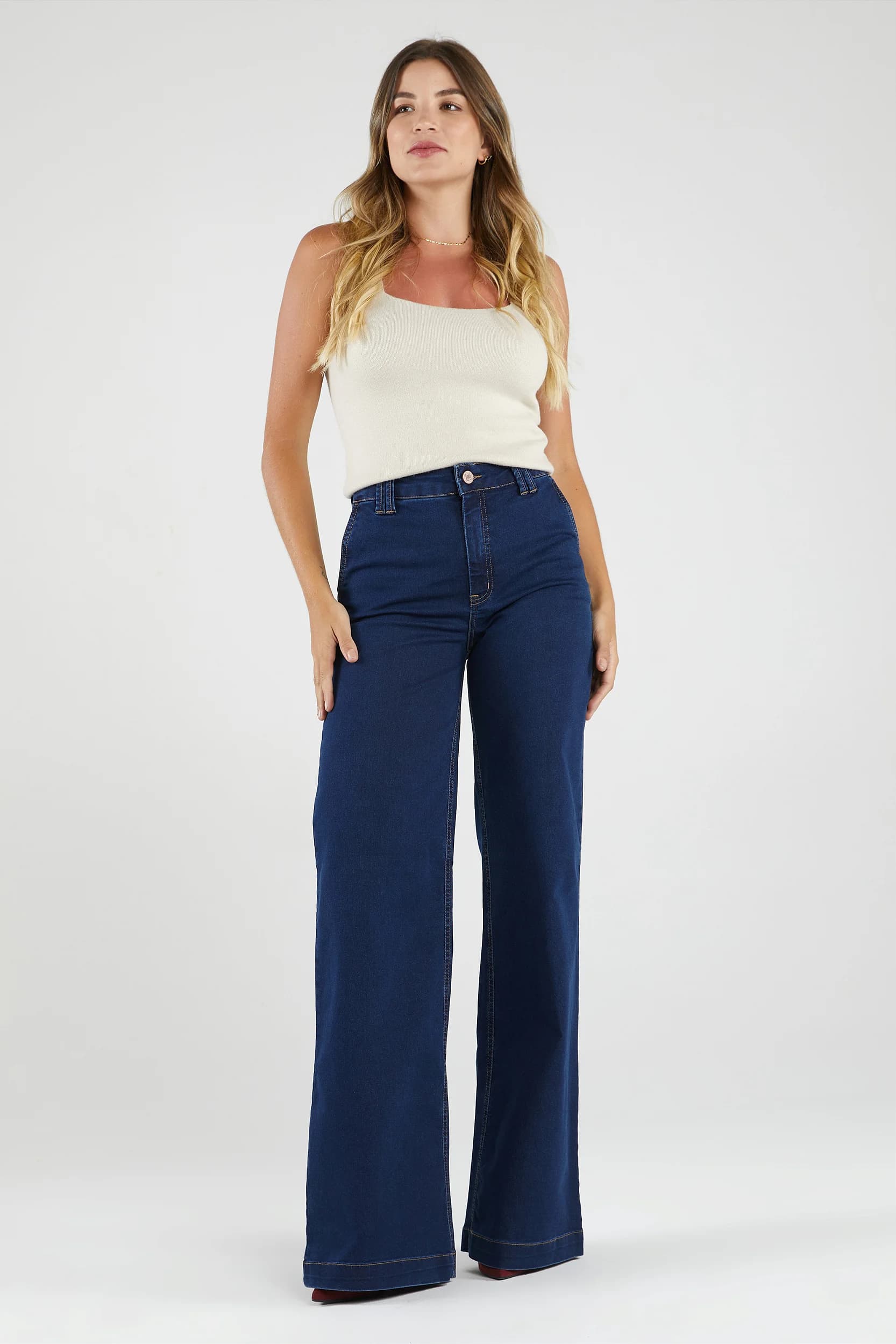 look calca pantalona jeans