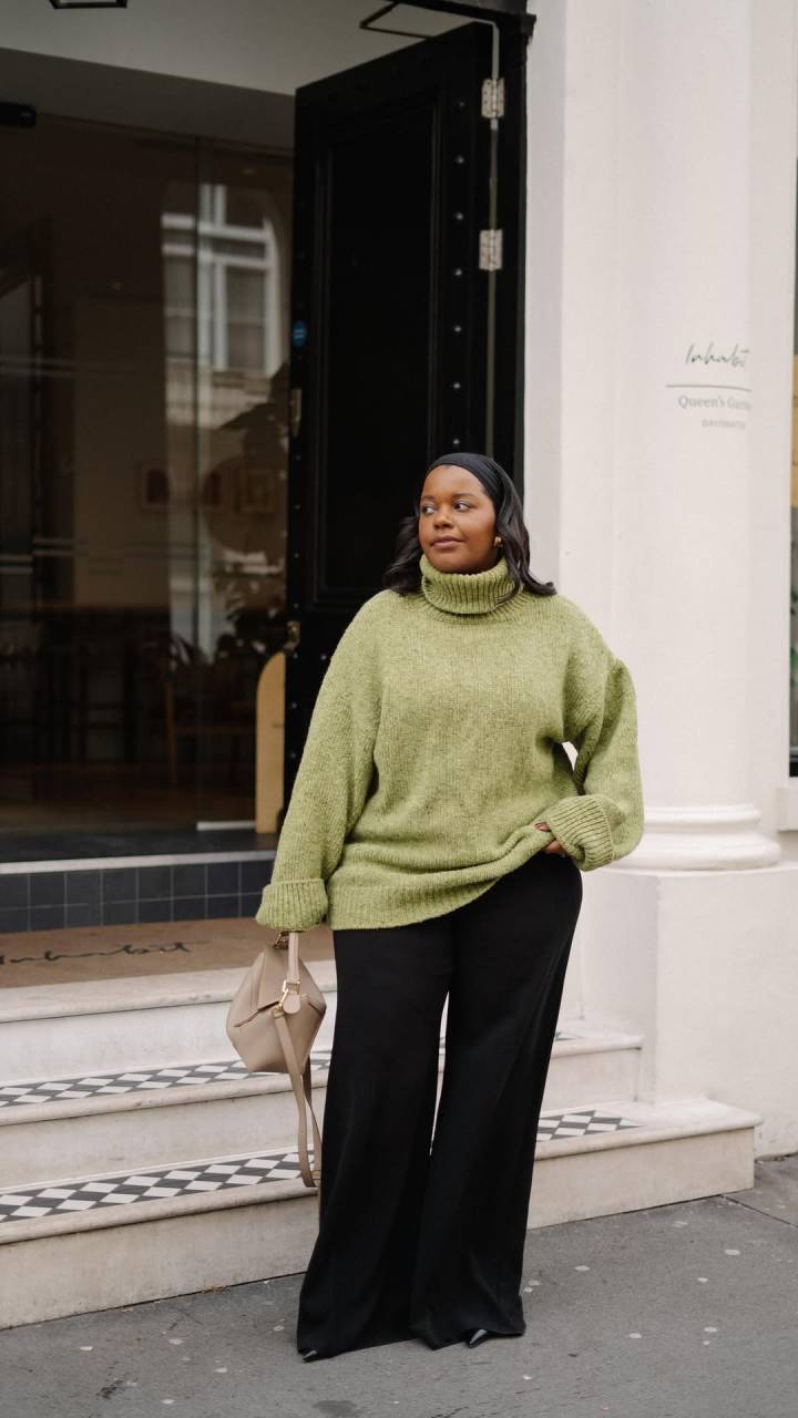 calça pantalona preta alfaiataria