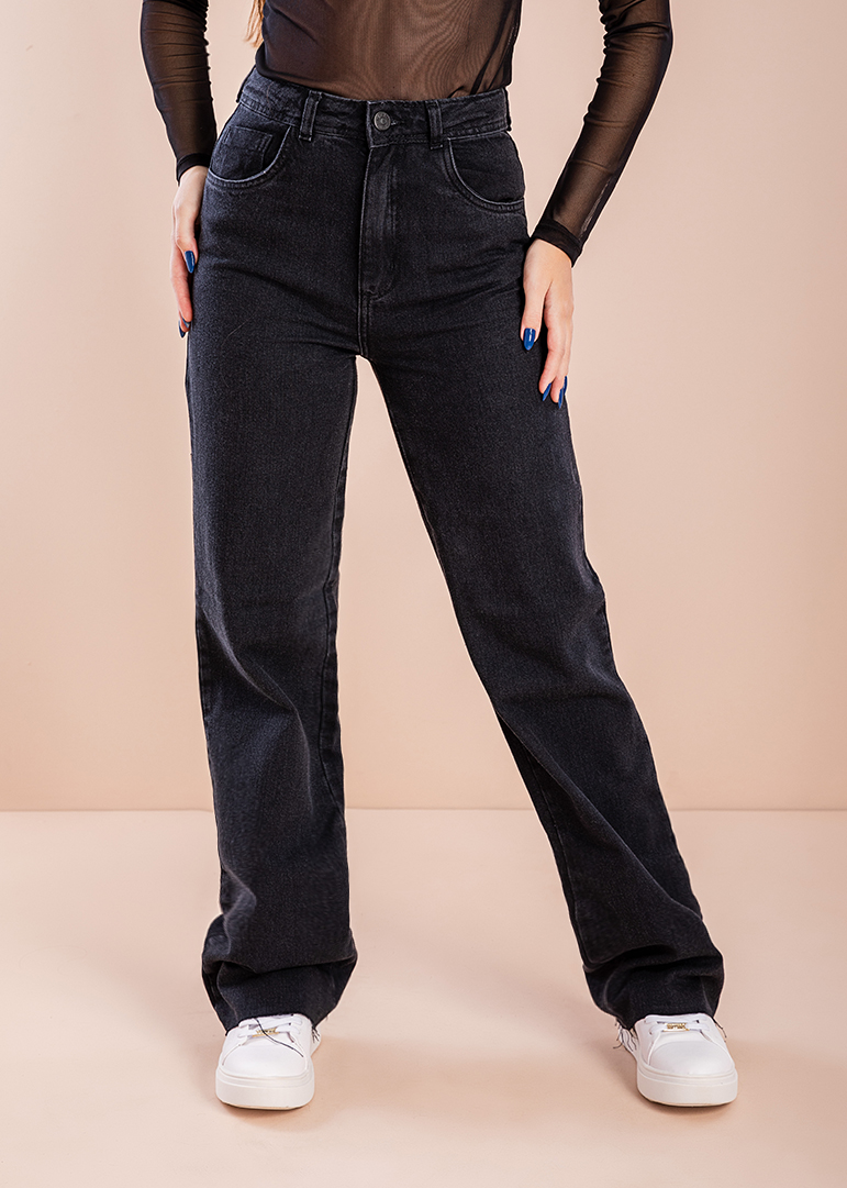 calca wide leg preta custo beneficio