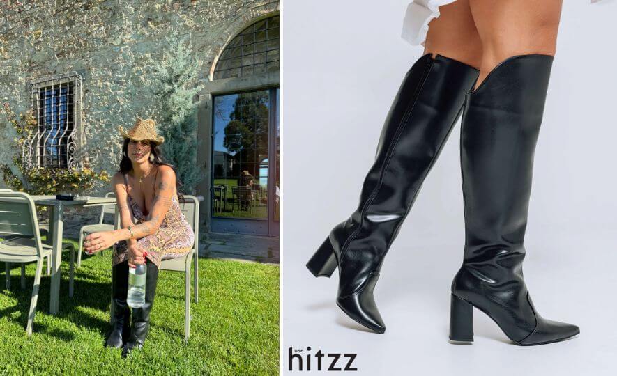 looks com bota de cano alto e legging