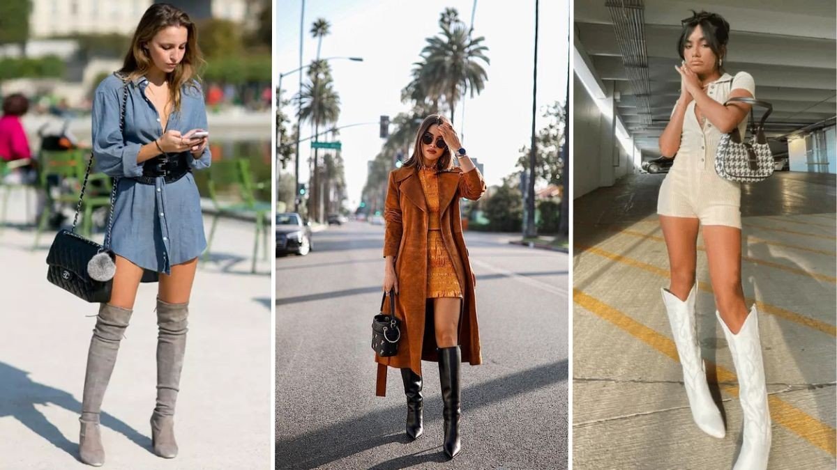 looks com bota de cano alto para o inverno