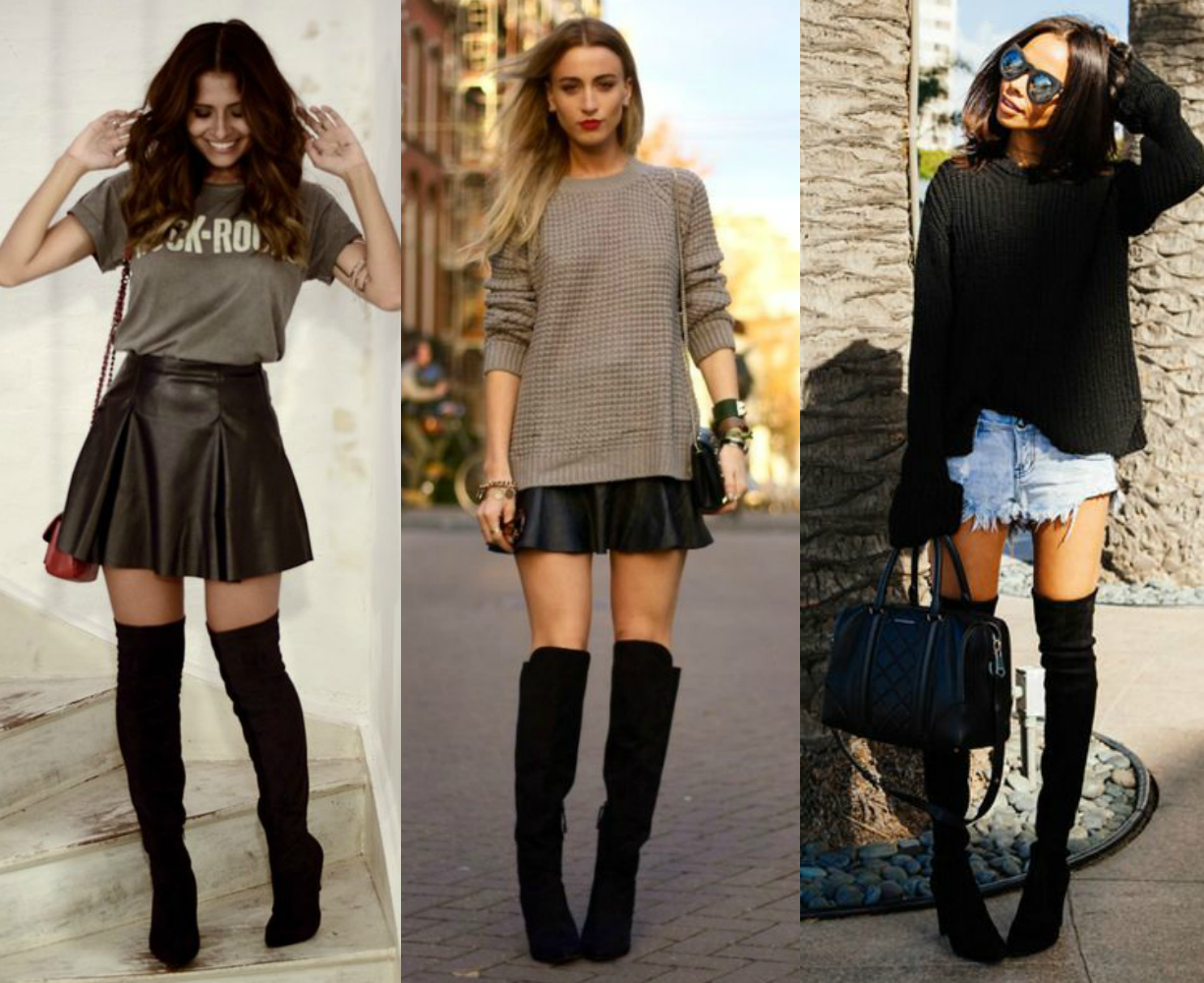 melhores looks com bota over the knee para arrasar