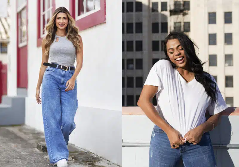 quanto custa um look estiloso com calça jeans e tênis