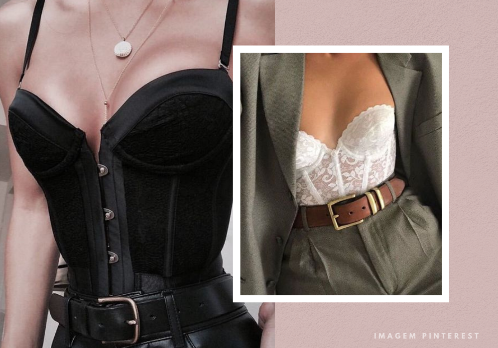 como usar corset com jeans mom