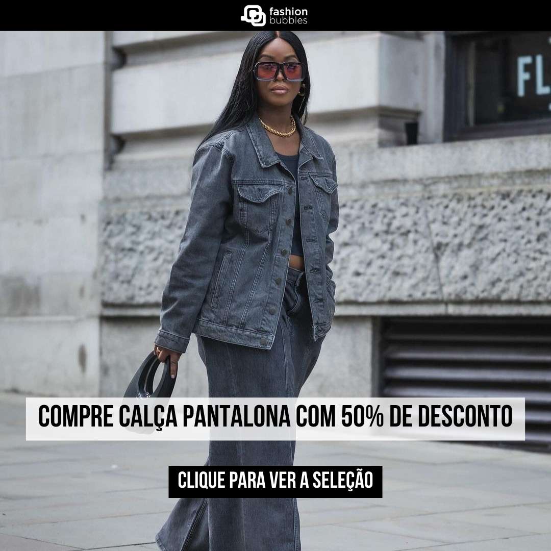 preço calça pantalona jeans feminina