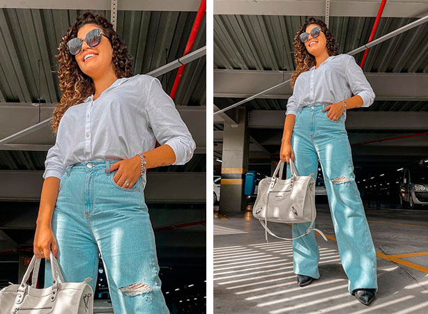 Como usar calça wide leg no inverno 2025/2026