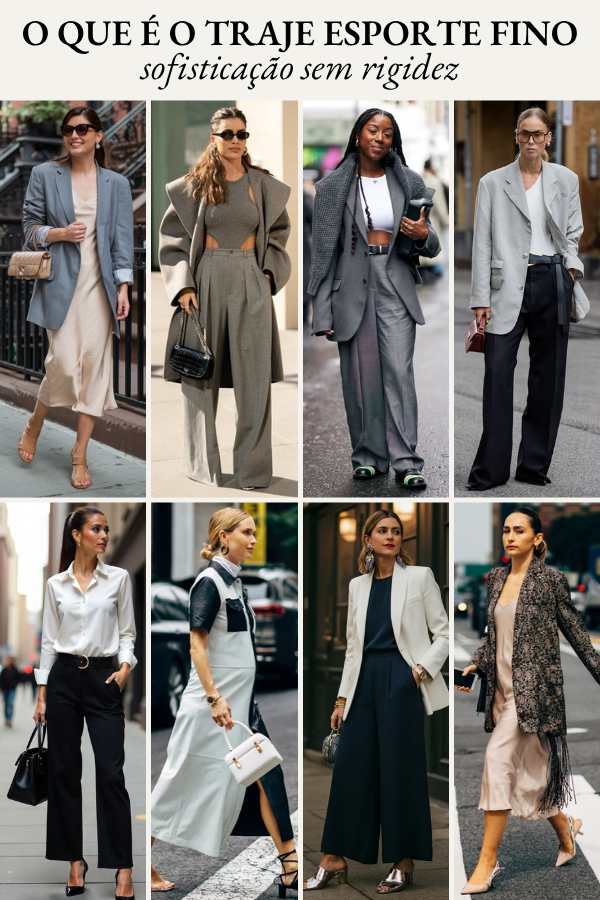 inspiração look esporte fino feminino casamento dia