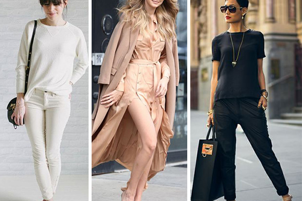 look monocromático tons terrosos