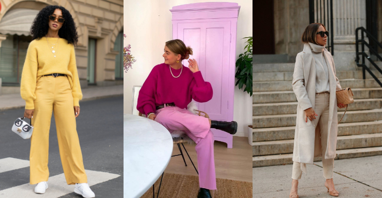 como montar look monocromático