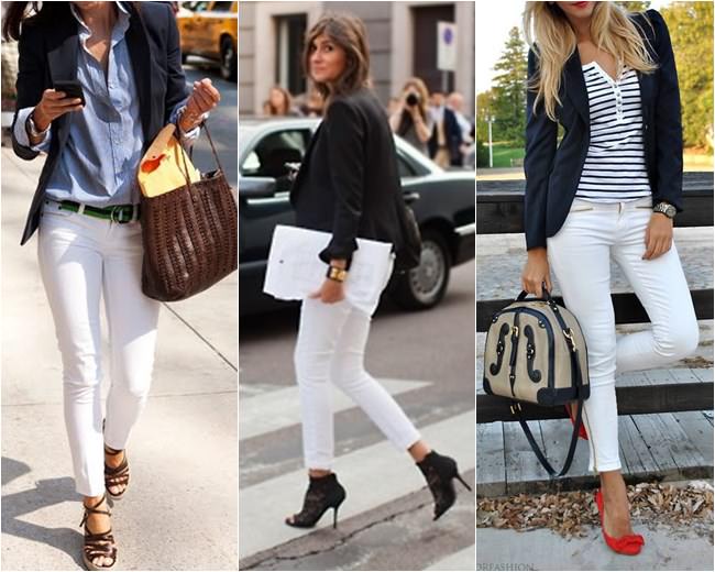look calça branca cropped paetê dourado