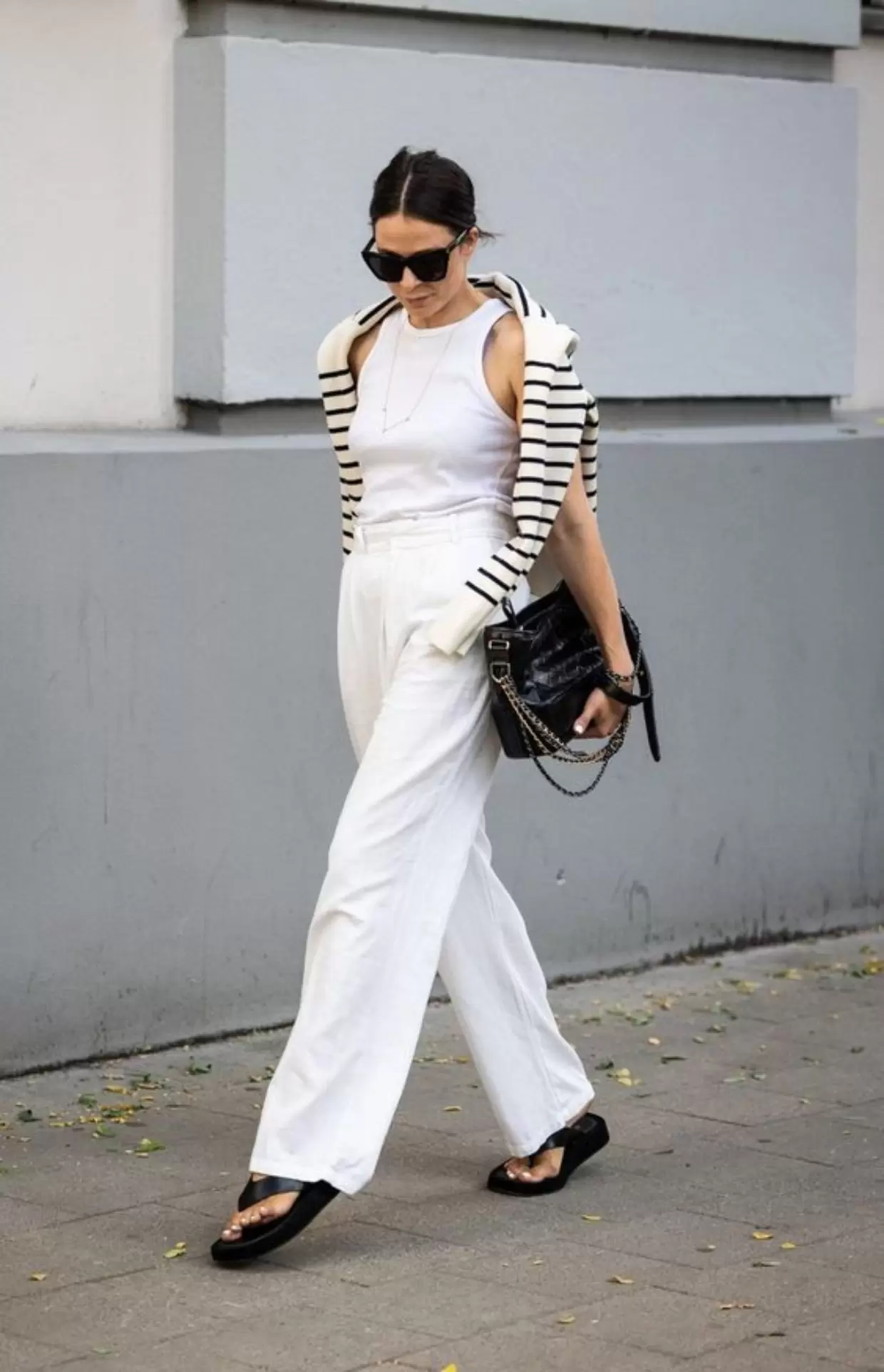 look calça branca ano novo barato