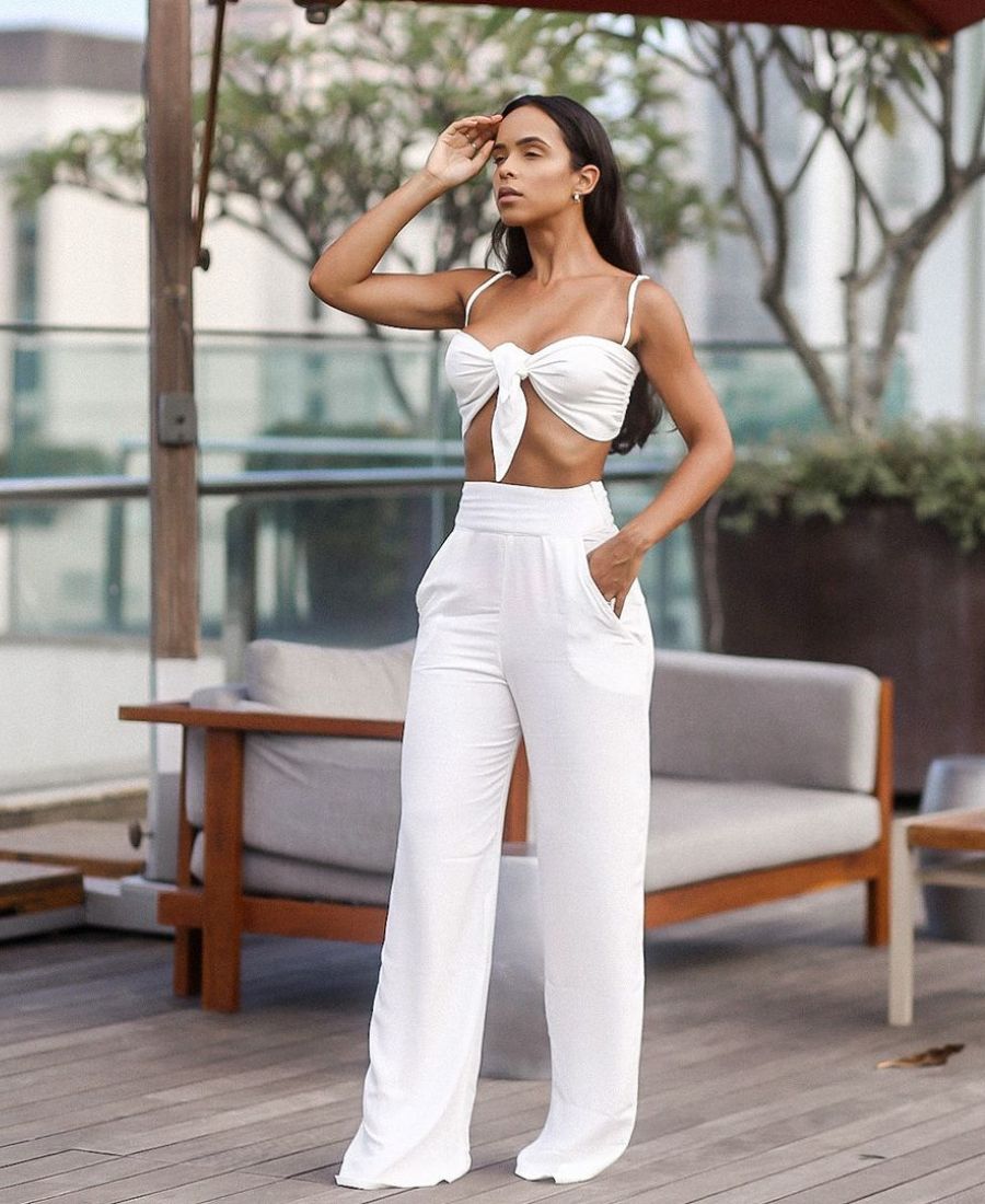 look para ano novo com calça branca