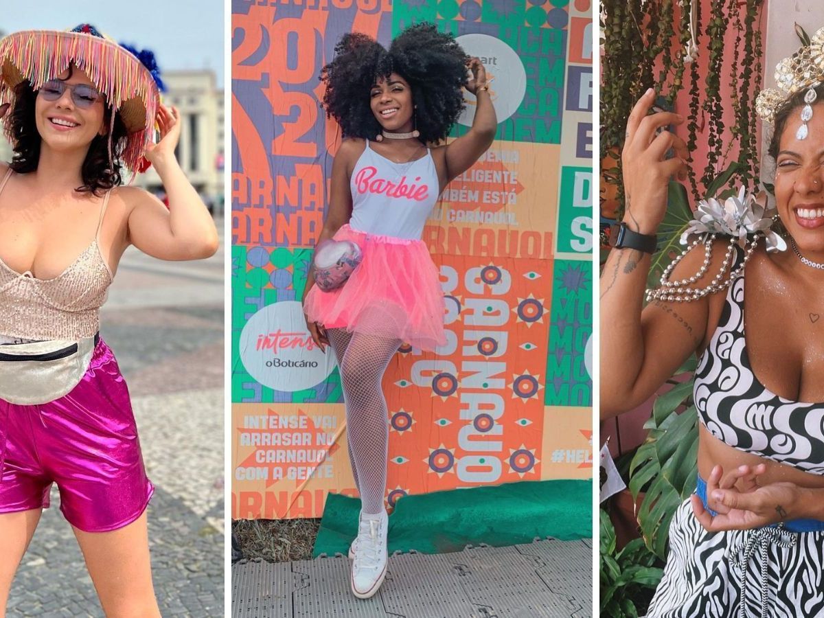look bloco de carnaval fantasia completa versus acessórios