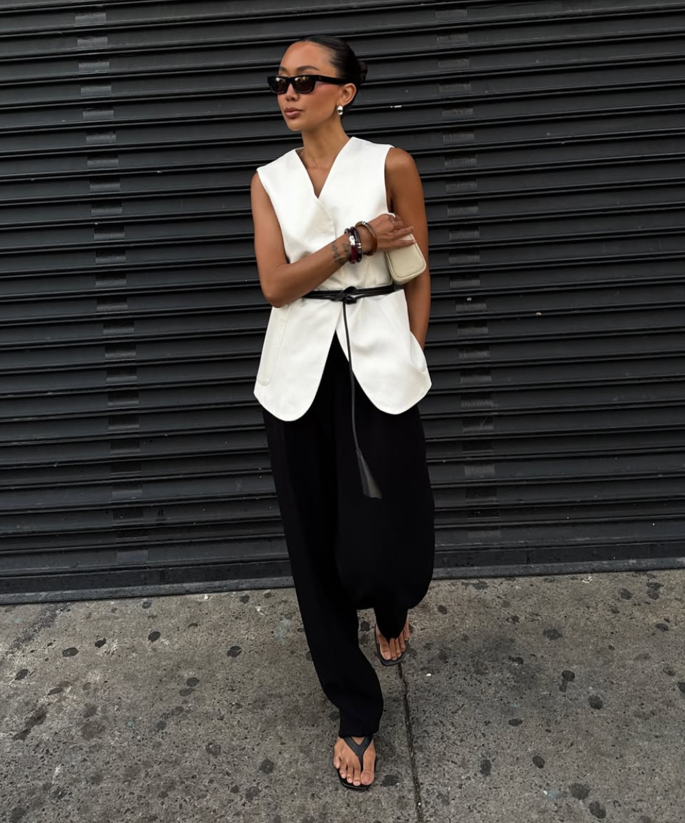 look preto e branco tendência