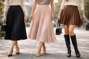 saia plissada midi versus longa qual escolher