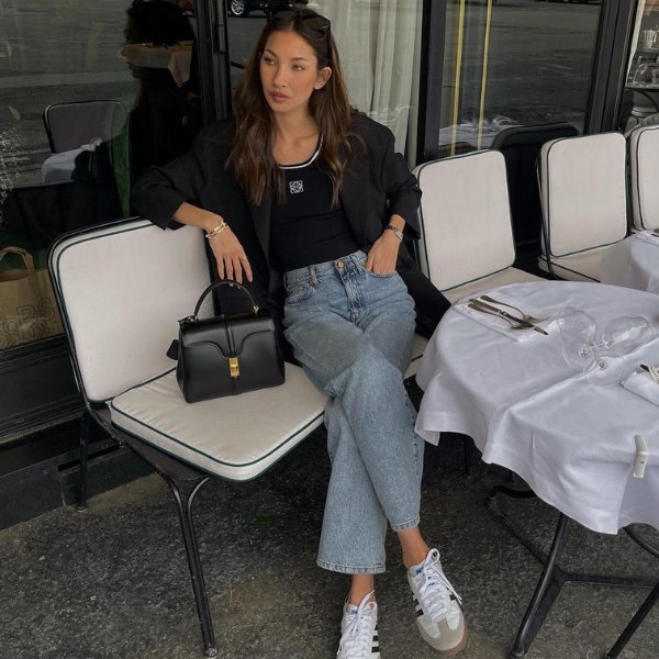 inspiração looks trabalho tênis verão