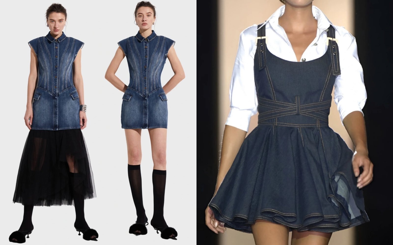 preço médio vestido jeans de marca
